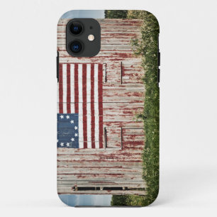 Coques Pour iPhone Drapeau américain peint sur la grange