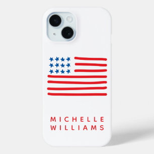 Coque Case-Mate iPhone Drapeau américain   Personnalisé
