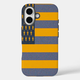 Coque Pour iPhone 16 Drapeau américain rétro