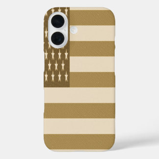 Coque Pour iPhone 16 Drapeau américain rétro