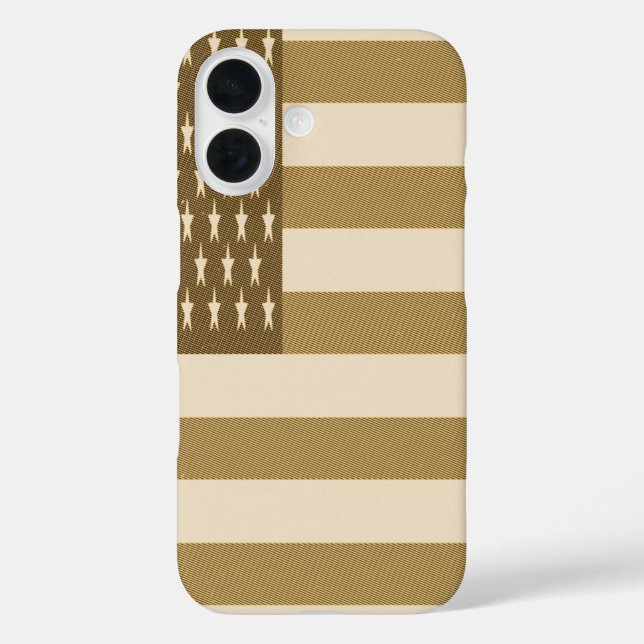 Coques Case-Mate iPhone Drapeau américain rétro (Verso)