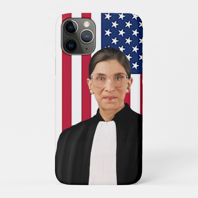 Coques Case-Mate iPhone Drapeau américain Ruth Bader Ginsburg (Dos)