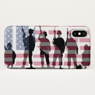 Case-Mate iPhone Case Drapeau américain simple avec soldats
