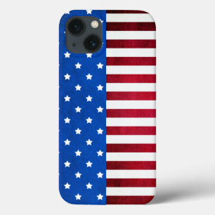 iPhone 13 Case Drapeau américain Stars and Stripes par Shirley Ta