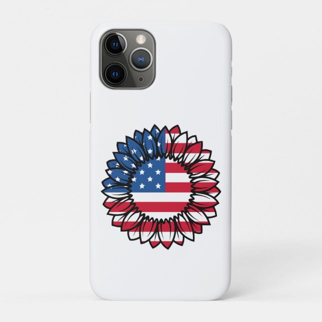 Coques Case-Mate iPhone Drapeau américain Tournesol-32222 (Dos)