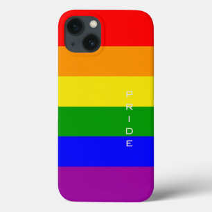 iPhone 13 Case Drapeau arc-en-ciel des couleurs de la fierté gay