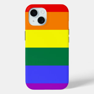 Coque Pour iPhone 15 Drapeau arc-en-ciel LGBT Pride