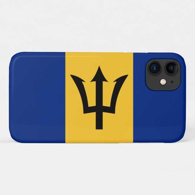 Coques Case-Mate iPhone Drapeau Barbade (Dos (Horizontal))
