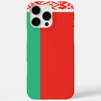 Coque iPhone 16 Pro Max Drapeau BELARUS personnalisable