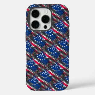 Coque iPhone 16 Pro Drapeau Betsy Ross 1776 4 juillet patriotique