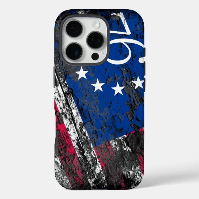 Coques Case-Mate iPhone Drapeau Betsy Ross 1776 4 juillet patriotique (Verso)