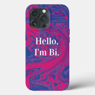 Case-Mate iPhone Case Drapeau Bisexuel Personnalisable Marbré Abstrait