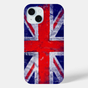 Coque Case-Mate iPhone drapeau bleu et rouge d'Angleterre