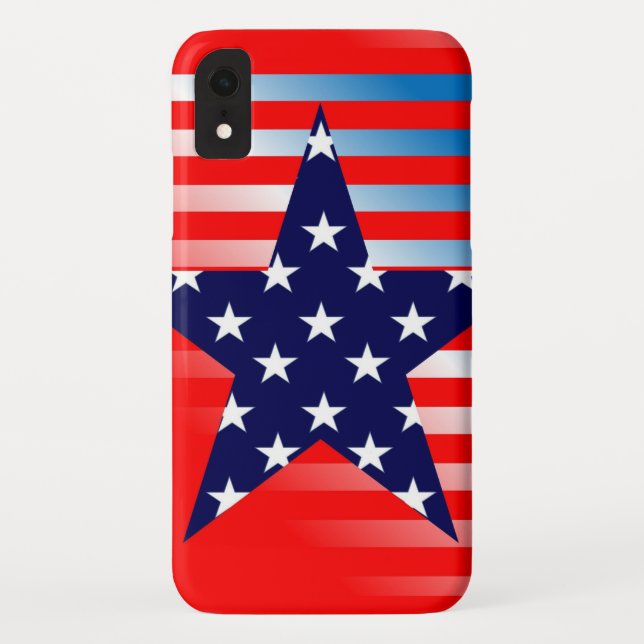 Coques Case-Mate iPhone Drapeau bleu étoile (Dos)