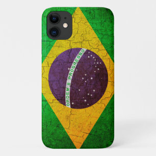 Case-Mate iPhone Case drapeau brésilien vintage sur un arrière - plan fi