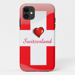 Coque Case-Mate Pour iPhone Drapeau brillant suisse