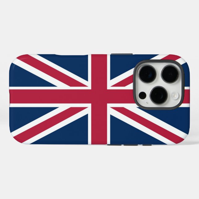 Coques Case-Mate iPhone Drapeau britannique (Verso (horizontal))