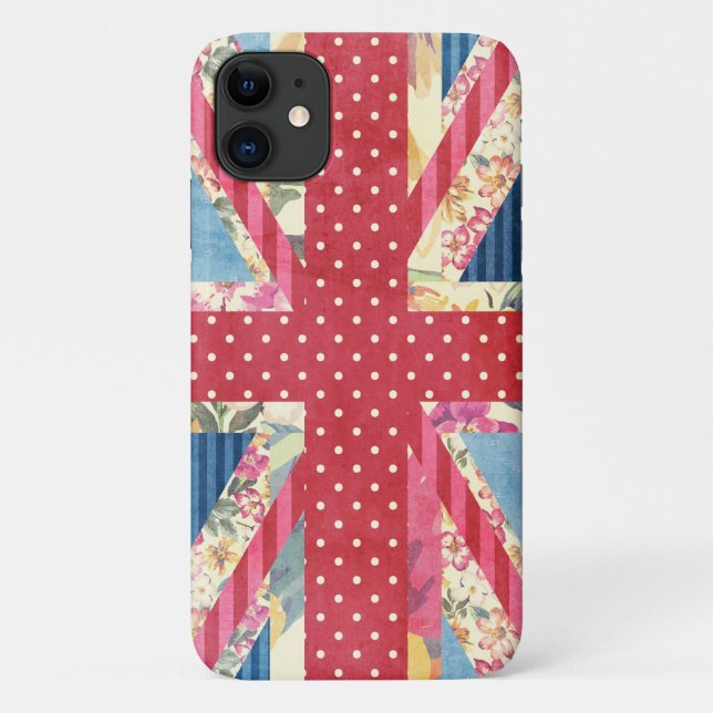 Coques Case-Mate iPhone Drapeau | britannique chic minable (Dos)