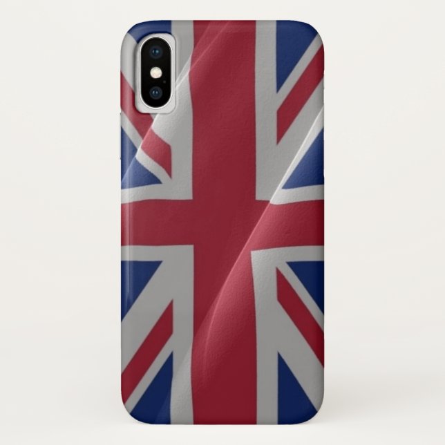 Coques Case-Mate iPhone drapeau britannique flottant - (Dos)