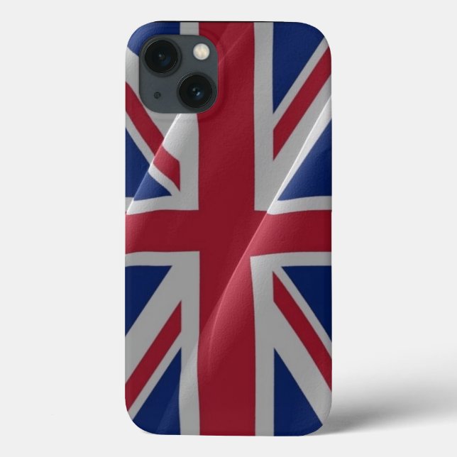 Coques Case-Mate iPhone drapeau britannique flottant - (Verso)