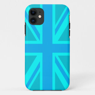 Coque Case-Mate iPhone Drapeau britannique Turquoise Union Jack