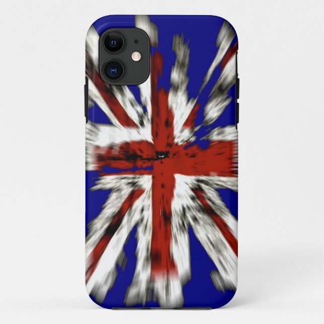 Coques Case-Mate iPhone Drapeau britannique Union Jack en détresse (Dos)