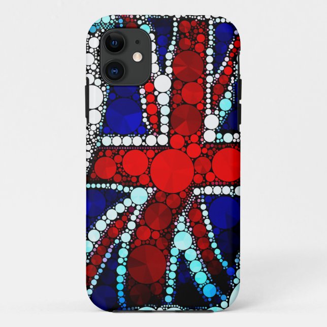Coques Case-Mate iPhone Drapeau britannique Union Jack moderne (Dos)