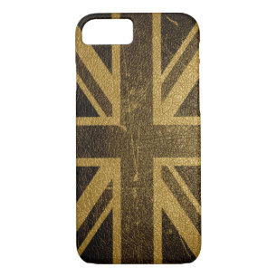 Coque iPhone 7 Drapeau britannique vintage