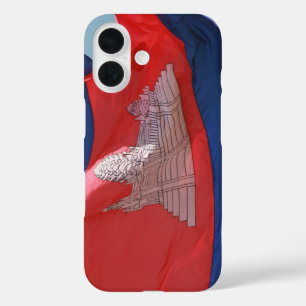 Coques iPhone 16 drapeau cambodgien