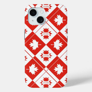 Coque Case-Mate iPhone Drapeau canadien avec feuilles d'érable