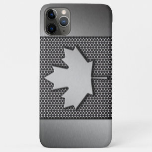 Case-Mate iPhone Case Drapeau canadien en métal brossé
