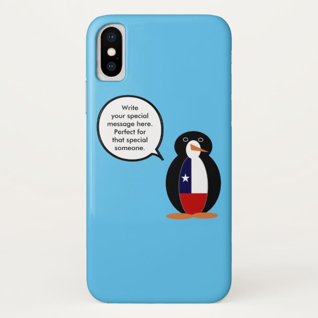 Coques Case-Mate iPhone Drapeau Chilien Faune Manchot Cadeau Personnalisé (Dos)
