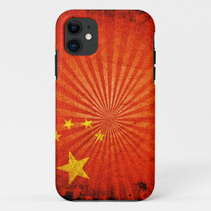 Coques Pour iPhone Drapeau chinois grunge frais