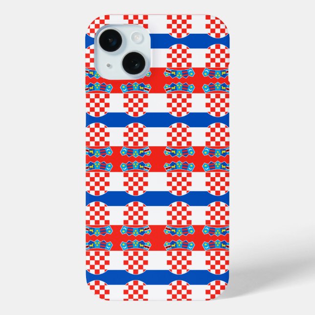 Coques Case-Mate iPhone Drapeau croate motif (Verso)