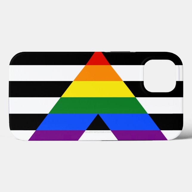 Coques Case-Mate iPhone Drapeau d'allié straight de SlipperyJoe lisse arc- (Verso (horizontal))