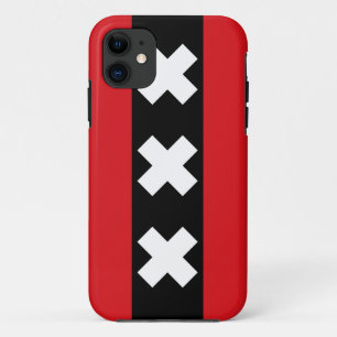 Coque iPhone 11 Drapeau d'Amsterdam