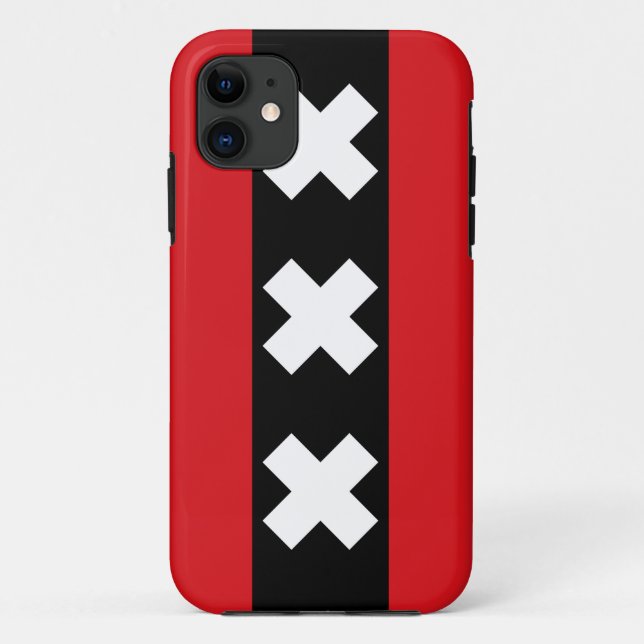 Coques Case-Mate iPhone Drapeau d'Amsterdam (Dos)