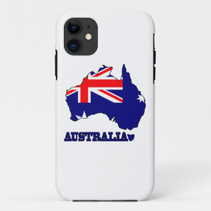 Coques Pour iPhone Drapeau dans la carte de l'Australie