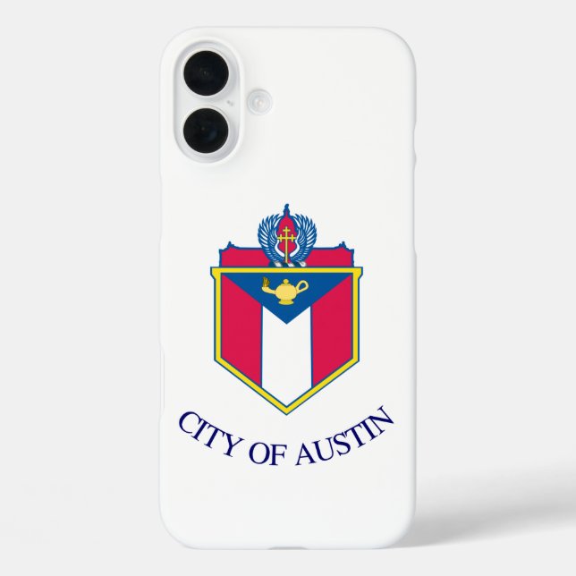 Coques Case-Mate iPhone Drapeau d'Austin, Texas (Verso)