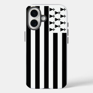 Coque Pour iPhone 16 Drapeau de Bretagne, France