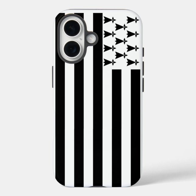 Coques Case-Mate iPhone Drapeau de Bretagne, France (Verso)