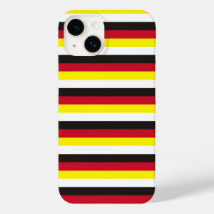 Coque Case-Mate iPhone drapeau de Brunei rayures pays modèle blanc noir r