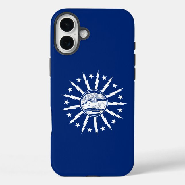 Coques Case-Mate iPhone Drapeau de Buffalo, New York (Verso)