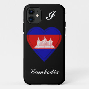 Coque iPhone 11 Drapeau de Cambodgien du Cambodge
