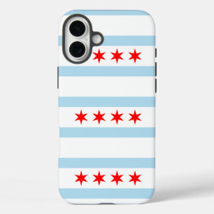 Coque Pour iPhone 16 Plus Drapeau de Chicago, Illinois