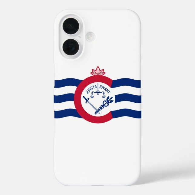 Coques Case-Mate iPhone Drapeau de Cincinnati, Ohio (Verso)