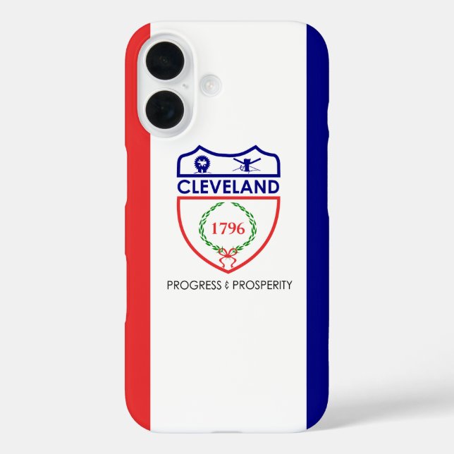 Coques Case-Mate iPhone Drapeau de Cleveland, Ohio (Verso)