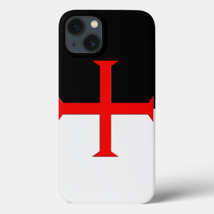 Coques Pour iPhone Drapeau de croix des Templiers médiévaux
