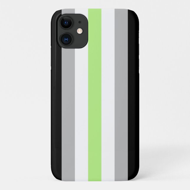 Coques Case-Mate iPhone Drapeau de fierté agender (Dos)