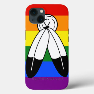 Case-Mate iPhone Case Drapeau de fierté bispirituel de SlipperyJoe's sym